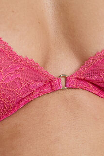 GELATO SOUTIEN-GORGE FOULARD DENTELLE ROSE