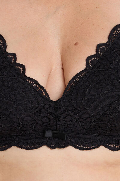 DENTELLE Soutien-gorge Post opératoire Triangle NOIR