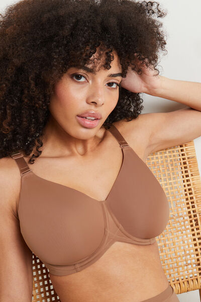 SOUTIEN-GORGE EMBOITANT MICROFIBRE PEAU BRONZEE
