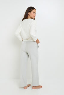 FLUFFY PANTALON DE PYJAMA MULTICO BLANC