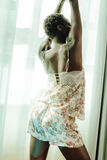 CARAMEL SHORT SATIN MULTICO BLANC