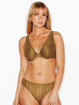JO SOUTIEN-GORGE AMPLIFORME FOULARD OCRE