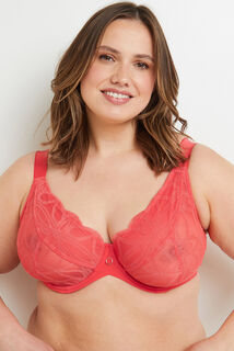 DEBORAH SOUTIEN-GORGE EMBOITANT GRANDE TAILLE DENT CORAIL