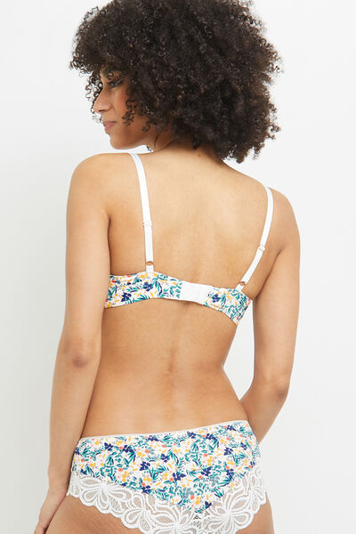 SYARA SOUTIEN-GORGE SANS ARMATURES BLANC/VERT