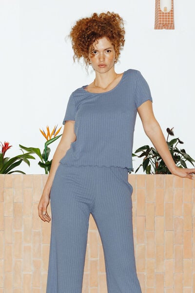 HABY Tee-shirt manches courtes BLEU