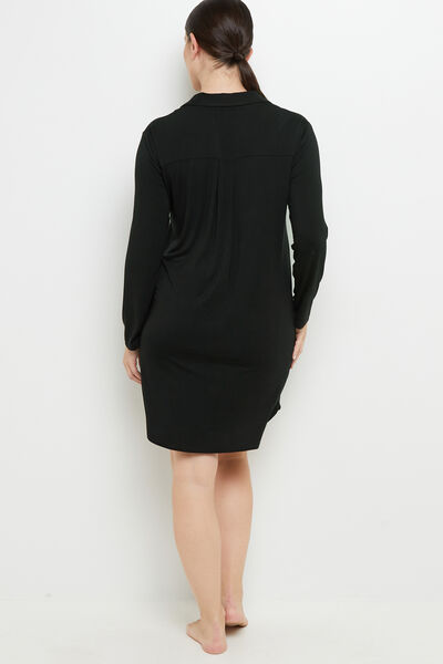 CAMILLE LIQUETTE MANCHES LONGUES VISCOSE NOIR