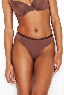 PERFECT TANGA MICROFIBRE MARRON