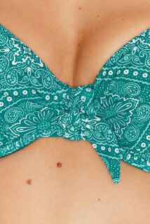 PALMYRE MAILLOT DE BAIN CORBEILLE MULTICO BLEU