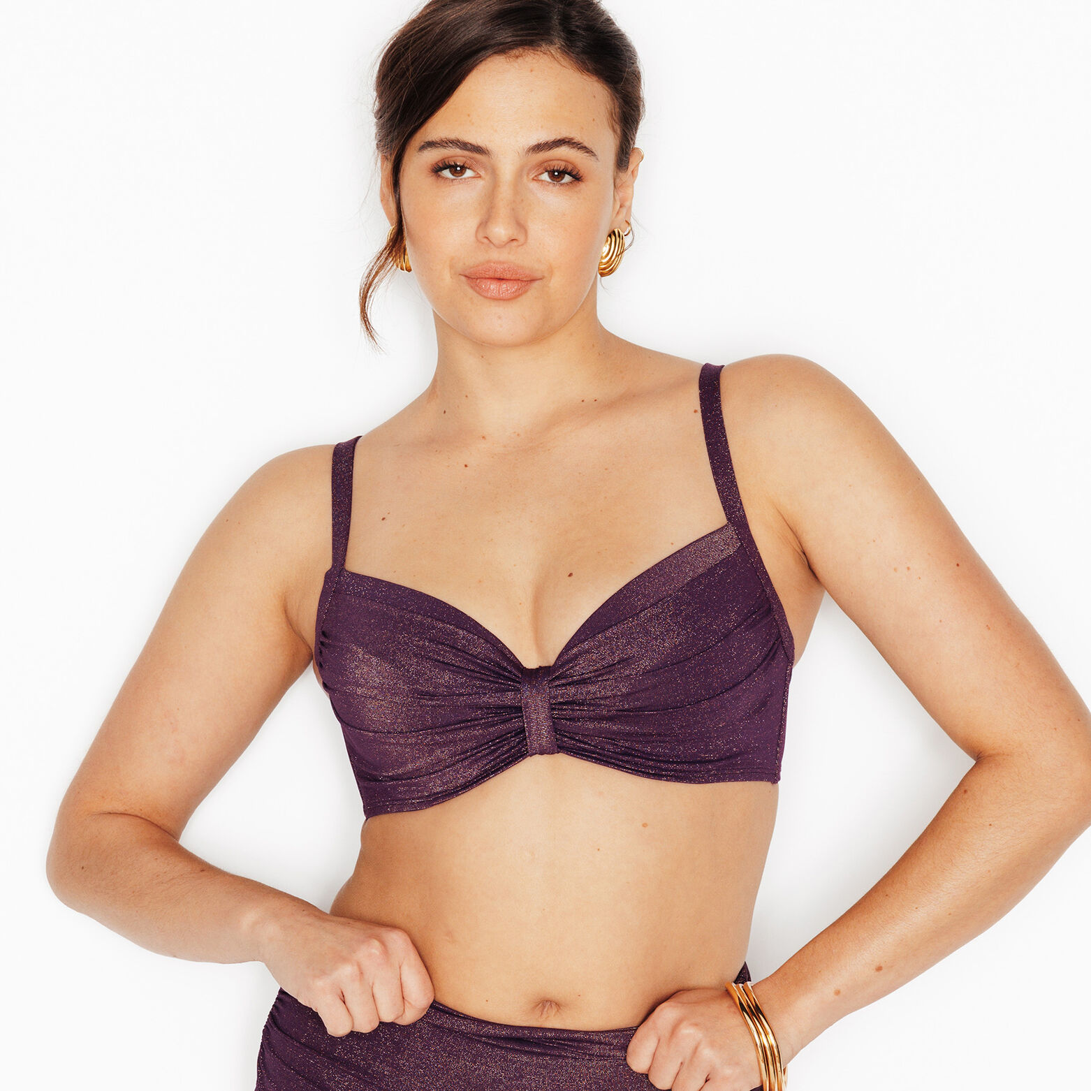 NESS Maillot de bain Ampliforme PRUNE