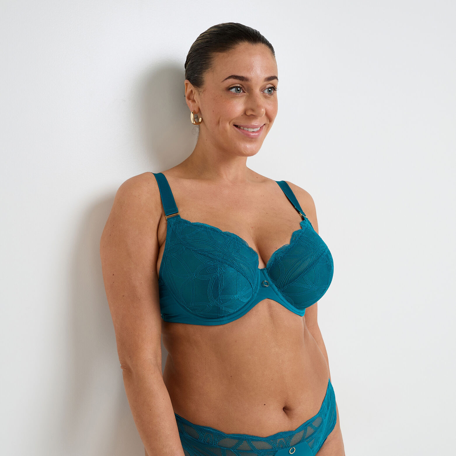 DEBORAH SOUTIEN-GORGE EMBOITANT GRANDE TAILLE DENT TURQUOISE