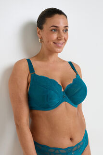 DEBORAH SOUTIEN-GORGE EMBOITANT GRANDE TAILLE DENT TURQUOISE