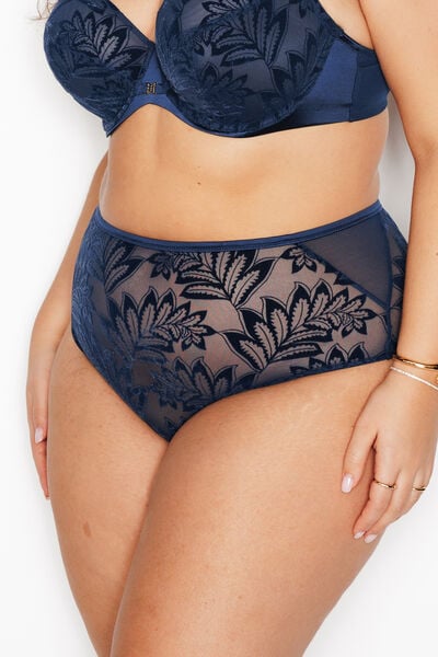 FANTINE CULOTTE TAILLE HAUTE GRANDE TAILLE MARINE