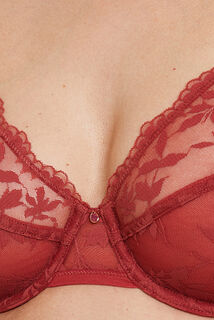 FLORENCE SOUTIEN-GORGE FOULARD BORDEAUX