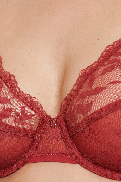 SOUTIEN-GORGE FOULARD BORDEAUX