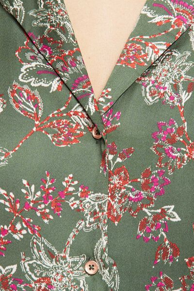 CHEMISE SATIN KAKI