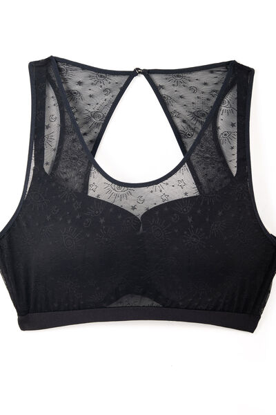 BRASSIERE TULLE NOIR NOIR