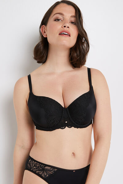 SYARA SOUTIEN-GORGE AMPLI EMBOITANT NOIR