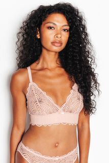 DENTELLE SOUTIEN-GORGE SANS ARMATURES POUDRE