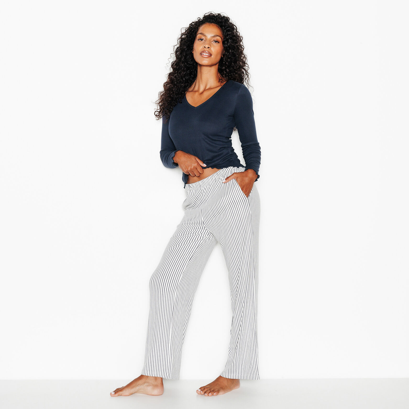 JOLISA PANTALON DE PYJAMA MULTICO BLEU