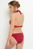 LOTUS MAILLOT DE BAIN SLIP MIDI ROUGE