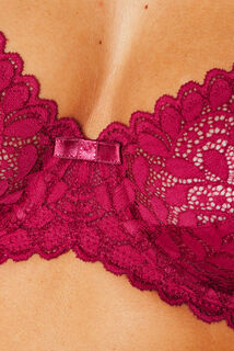 ISADORA SOUTIEN-GORGE EMBOITANT DENTELLE BORDEAUX