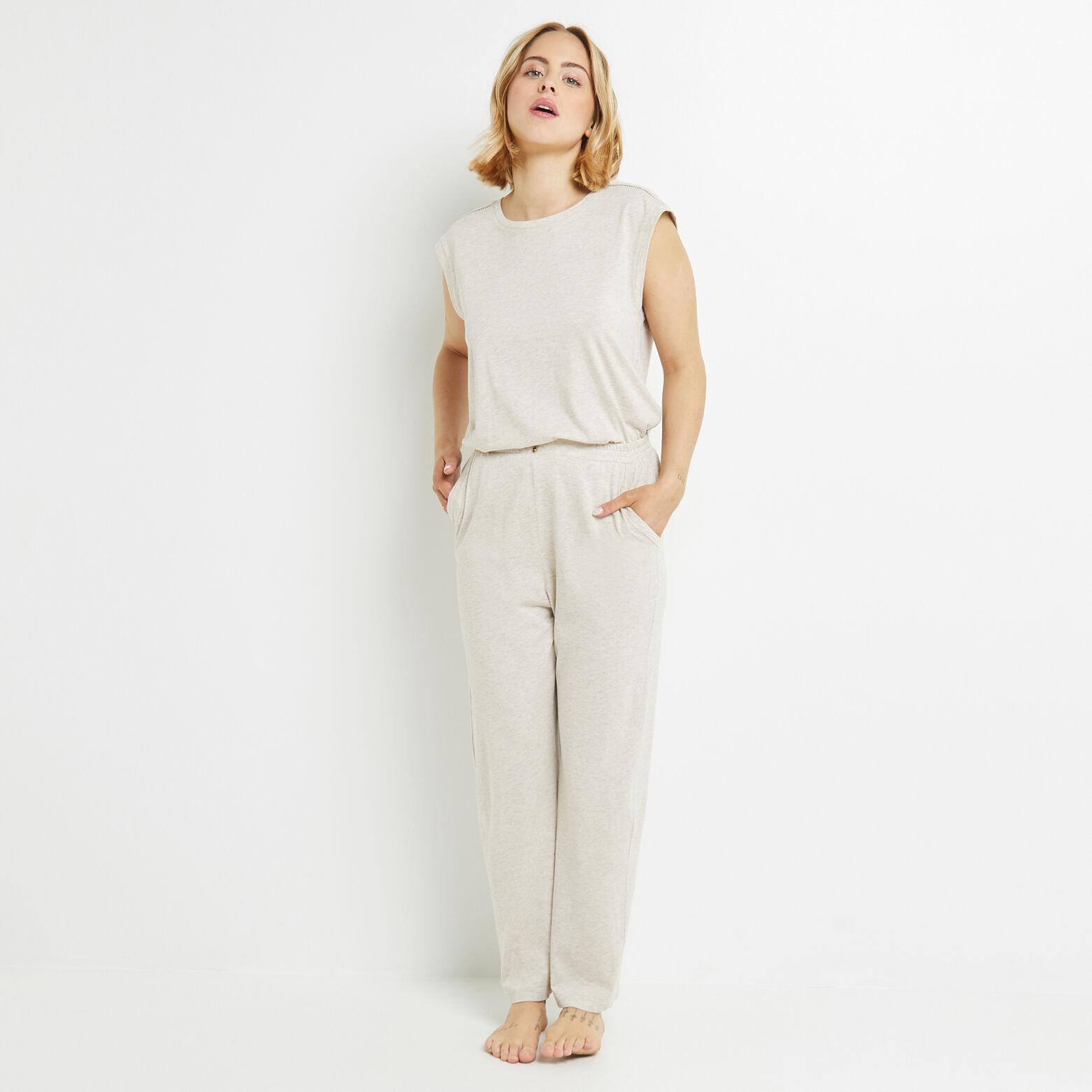BAMBI PANTACOURT COTON BEIGE