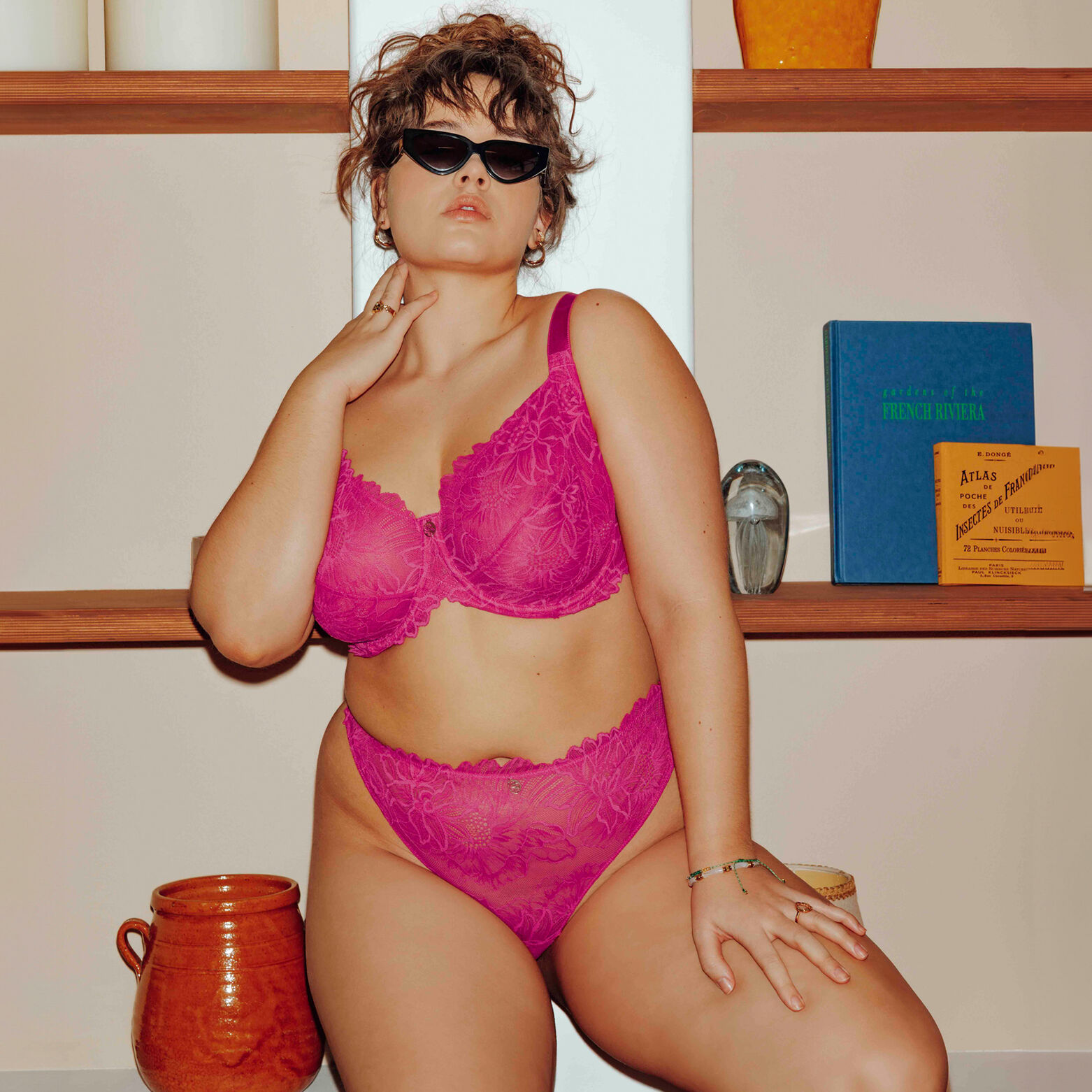 DONA+ TANGA DENTELLE FUCHSIA