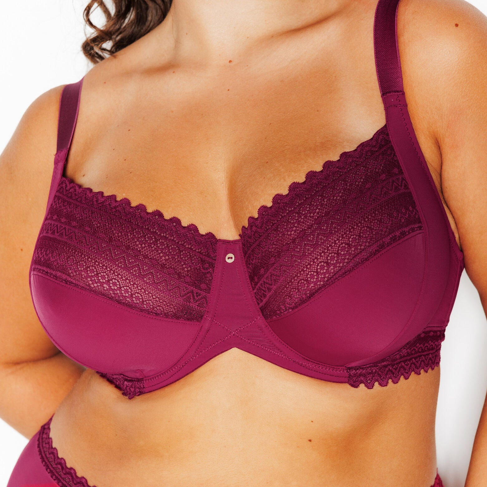 DOUCE SOUTIEN-GORGE GRANDE TAILLE BORDEAUX