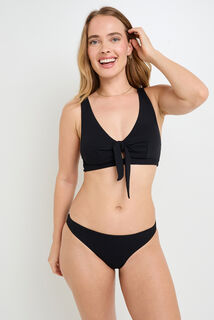 MALOU Maillot de bain culotte midi NOIR