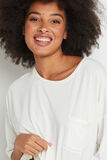 ABBY TEE SHIRT MANCHES COURTES MODAL IVOIRE