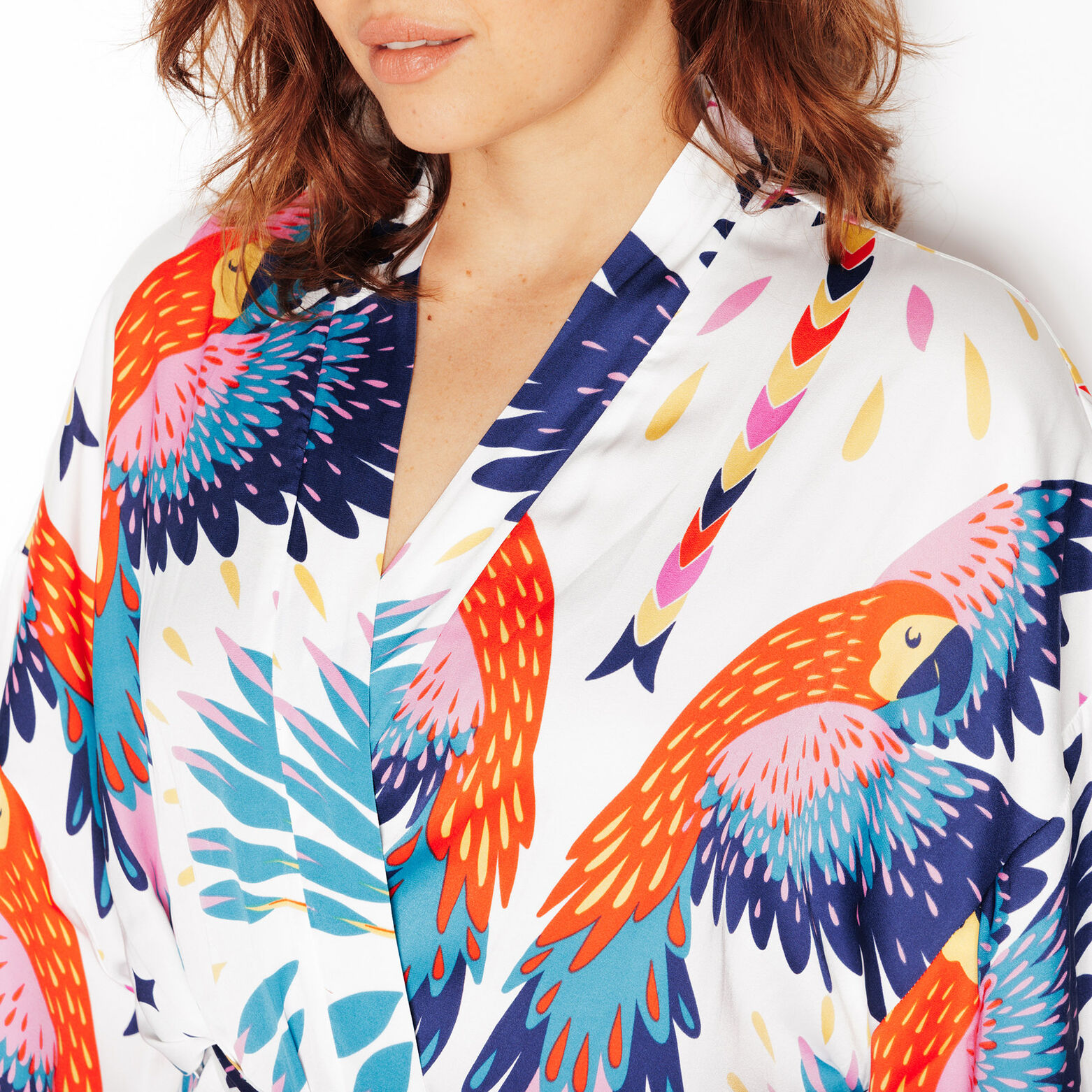 GIRLY KIMONO MULTICO BLANC