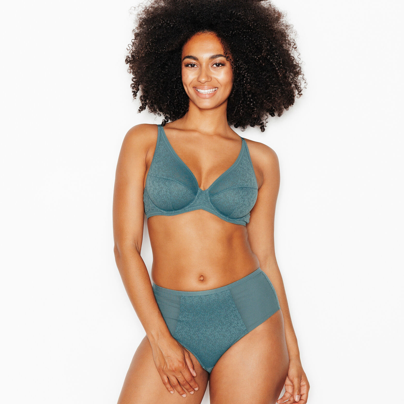 JULIANE SOUTIEN-GORGE EMBOITANT FOULARD PETROLE