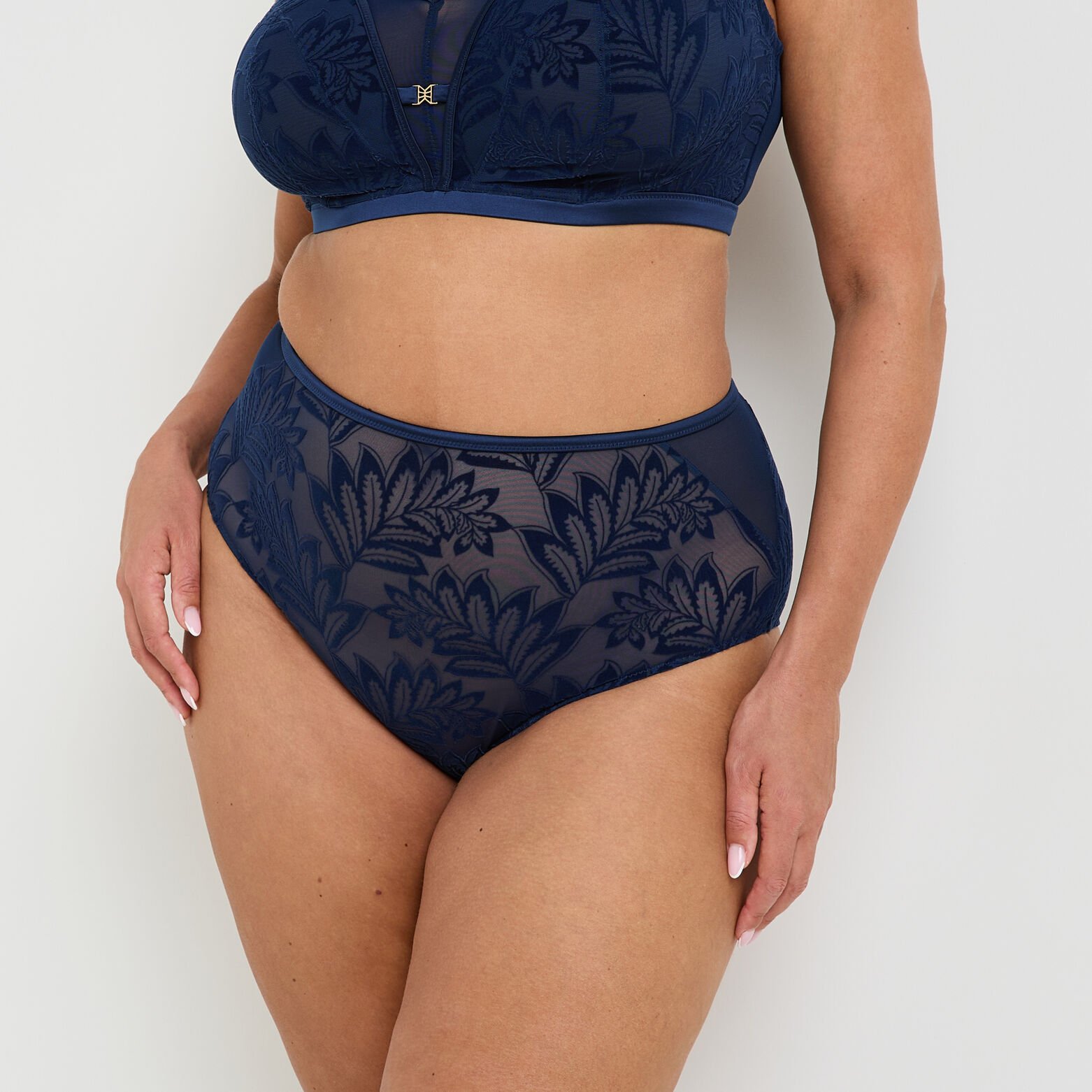 FANTINE CULOTTE TAILLE HAUTE GRANDE TAILLE MARINE