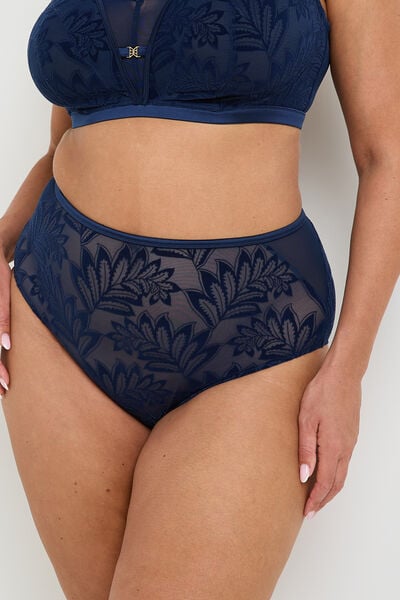 CULOTTE TAILLE HAUTE GRANDE TAILLE MARINE