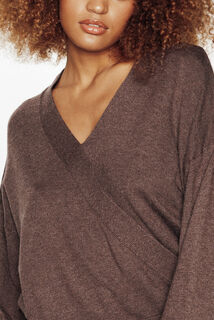 FEERIE PULL EN TRICOT MARRON