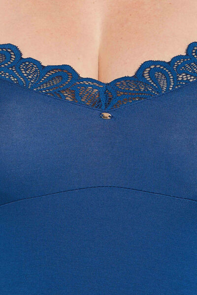 SYARA NUISETTE VISCOSE BLEU