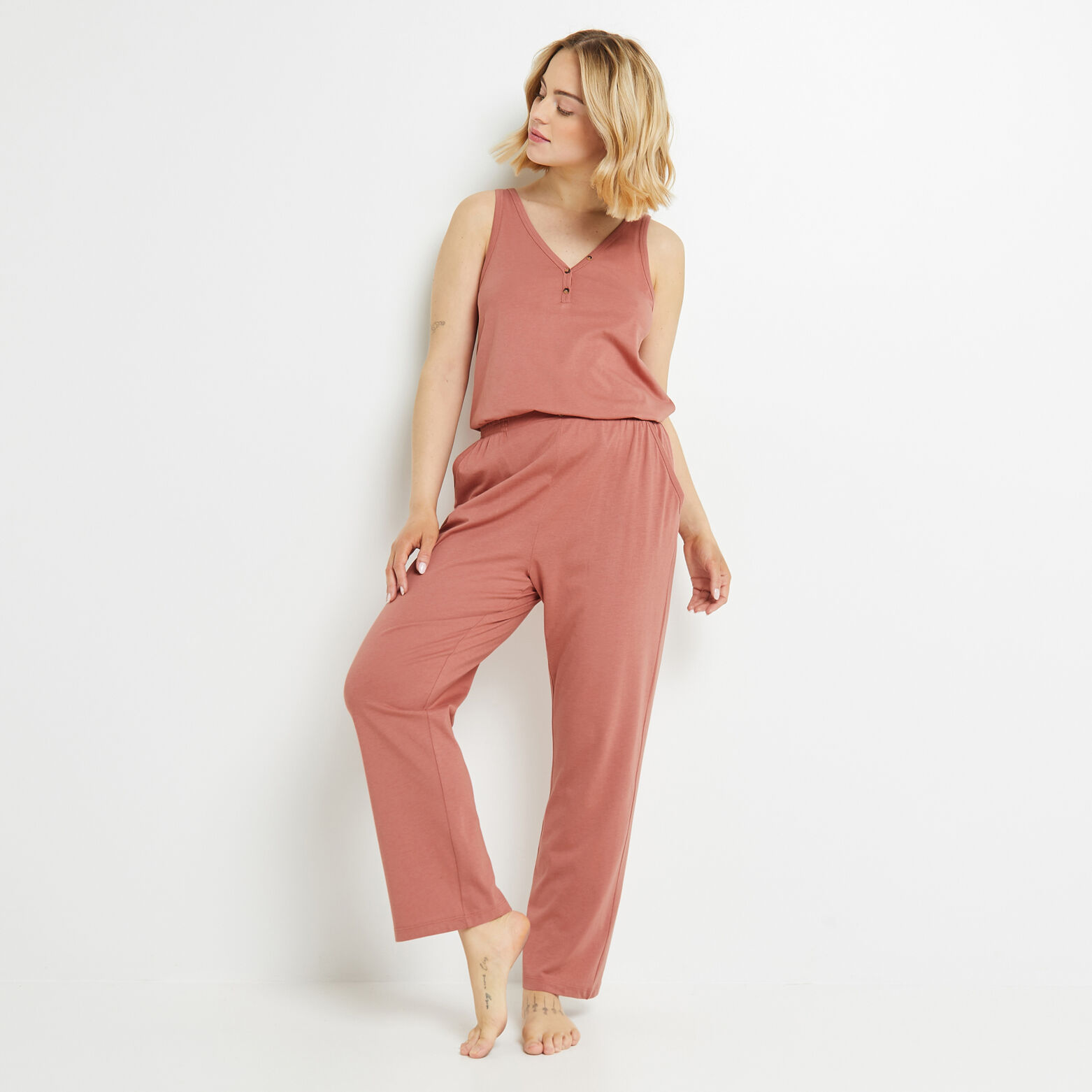 BAMBI PANTACOURT COTON ROSE