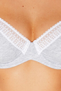 INFINITY SOUTIEN-GORGE EMBOITANT COTON GRIS