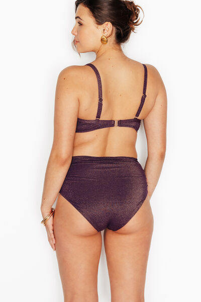 Maillot de bain culotte haute PRUNE