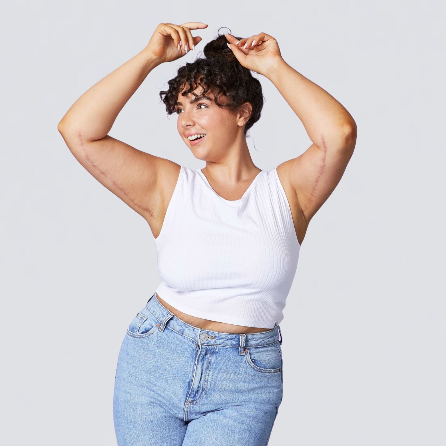 DALIE CROP TOP BRASSIERE INTEGREE BLANC