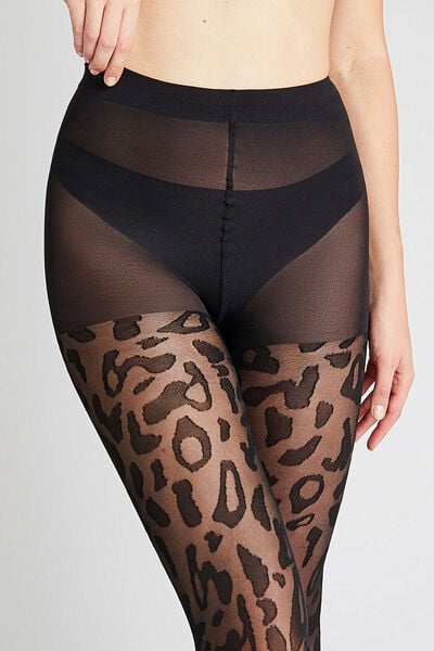 COLLANT FANTAISIE 40 DENIERS NOIR