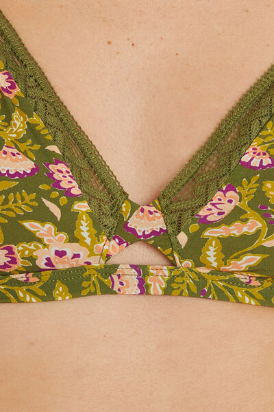 SOUTIEN-GORGE SANS ARMATURES MULTICO VERT