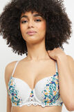 SYARA SOUTIEN-GORGE AMPLI EMBOITANT BLANC/VERT