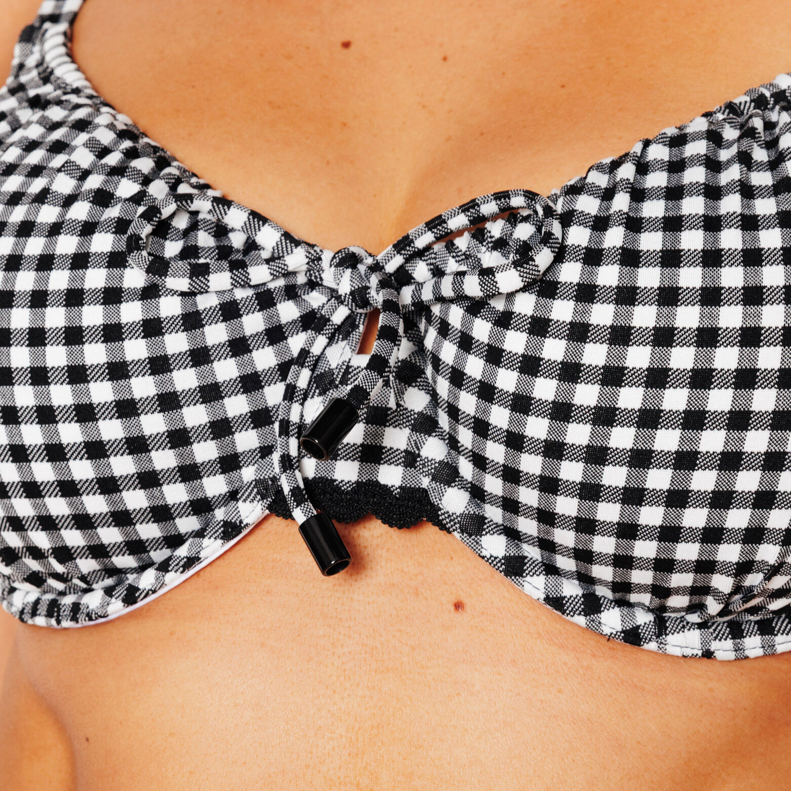 PINA MAILLOT DE BAIN CORBEILLE BLANC/NOIR