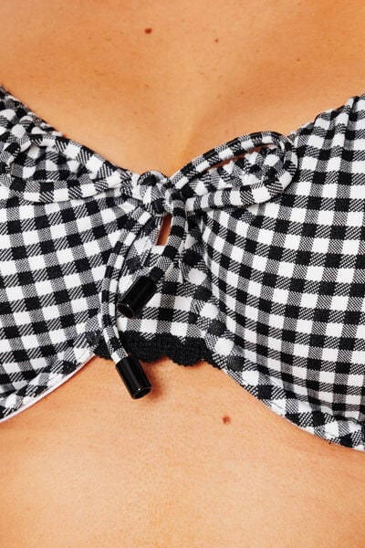 MAILLOT DE BAIN CORBEILLE BLANC/NOIR