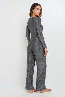 HOURRA PANTALON PAILLETE GRIS CLAIR
