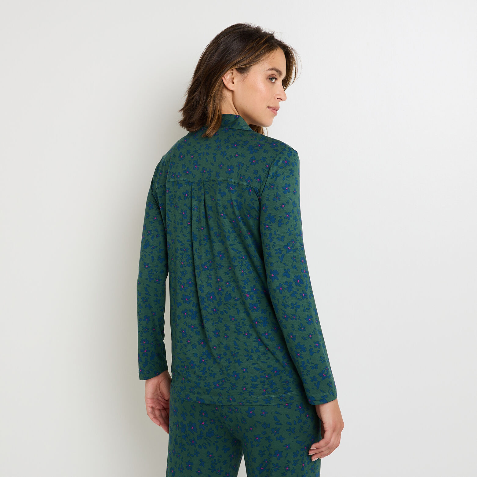 CAMILLE Chemise manches longues MULTICO VERT