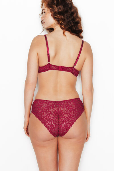 ISADORA SHORTY DENTELLE BORDEAUX