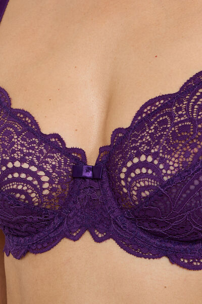 SOUTIEN-GORGE EMBOITANT DENTELLE VIOLET