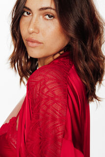 GLADIS KIMONO ROUGE